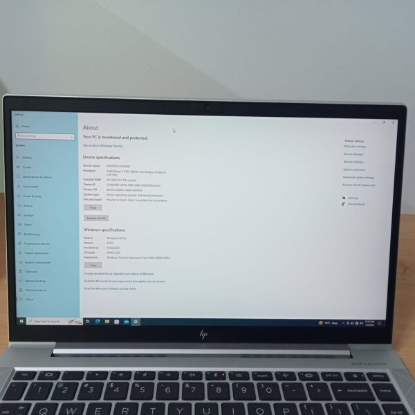 HP EliteBook 845 G7, AMD Ryzen 7 PRO 4750U Processor, 16GB RAM, 512GB SSD, 14″ FHD Display - Image 3